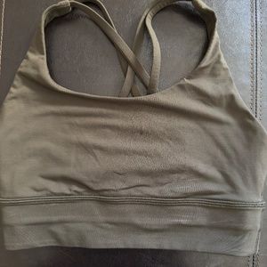 Womens Lululemon Sports Bra (USED) Olive Green